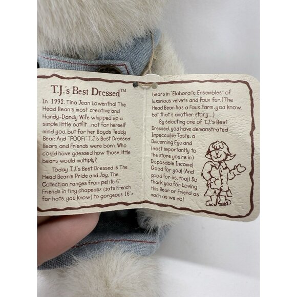 Boyds Bears Peepers P.  Macdonald 913937 2003 Jointed Teddy Bear Plush 9" - Picture 6 of 9